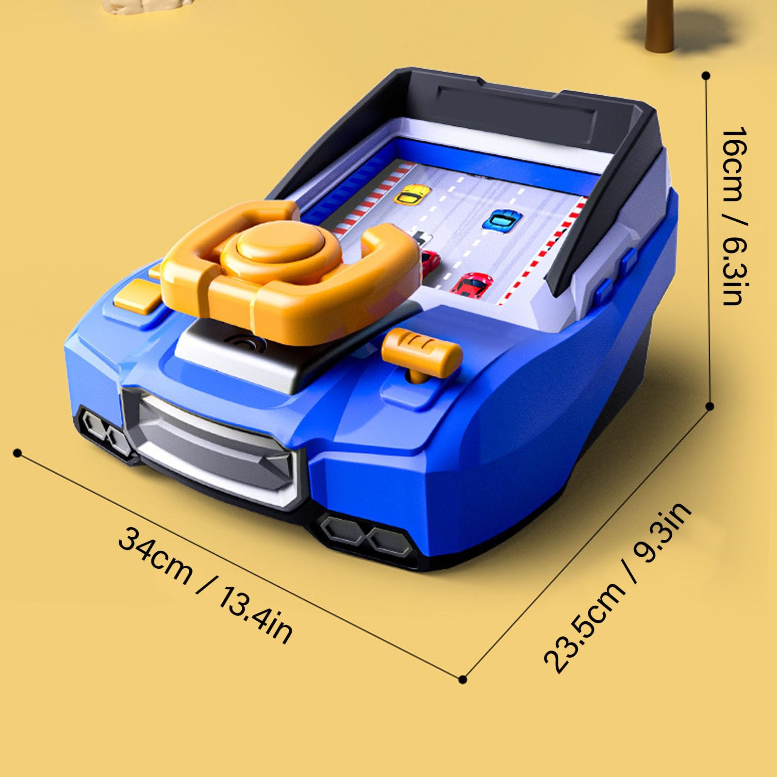 Juguete de Volante Musical, Fuente de Alimentación Dual, Juguete de Volante para Niños Pequeños, Educativo de Simulación de Conducción con Equipo Simulado y Efectos de Sonido para Niños