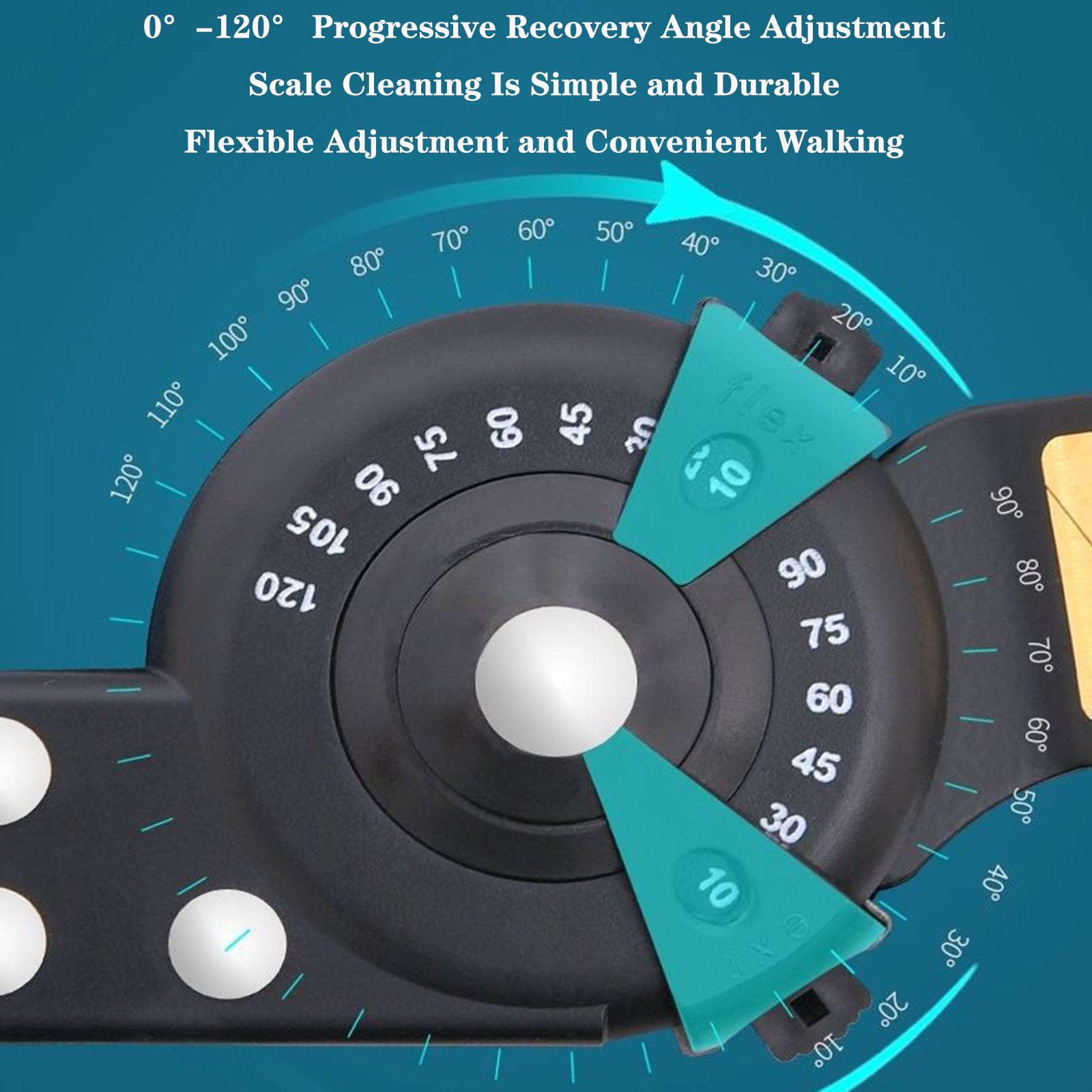 SFKLYU Orteza Stawu Kolanowego Na Zawiasach Ochraniacz Ortopedyczny Stabilizator Stabilizatora Regulowany Stabilizator Kolana Z Bocznymi Stabilizatorami Nóg Dla Mężczyzn I Kobiet, Jeden Rozmiar,Right