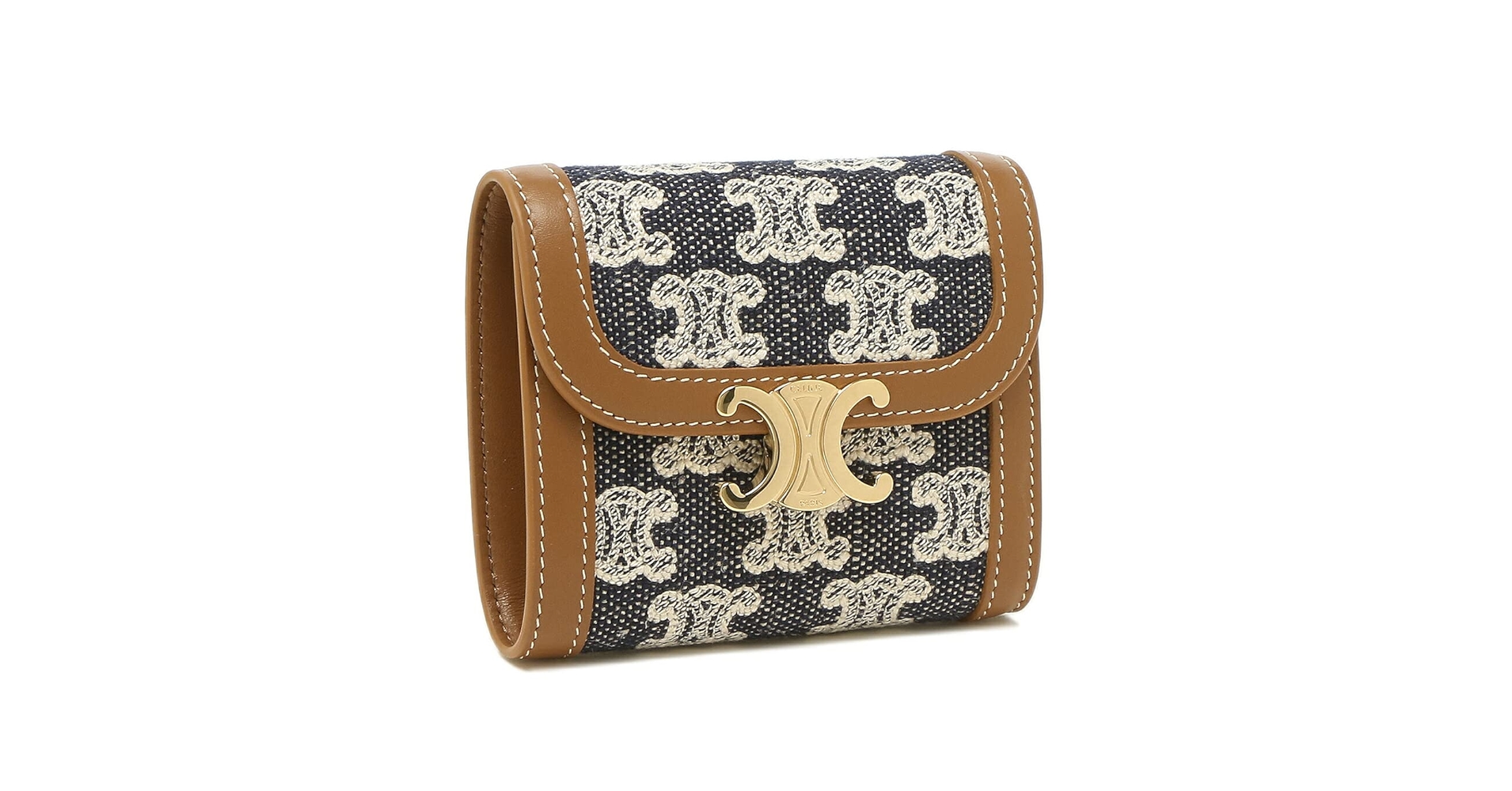 CELINE ネイビー 三つ折り財布 CELINE 三つ折財布