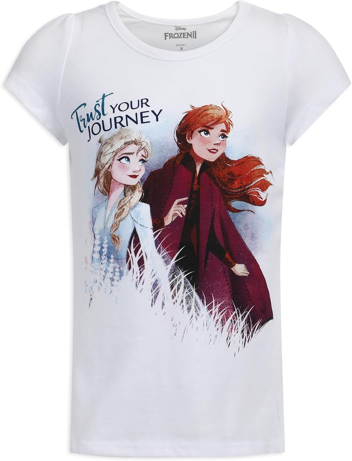 Disney Frozen Girls T-Shirt, Zip Up Hoodie and Legging Pants Set for Toddler and Little Kids - Image 5