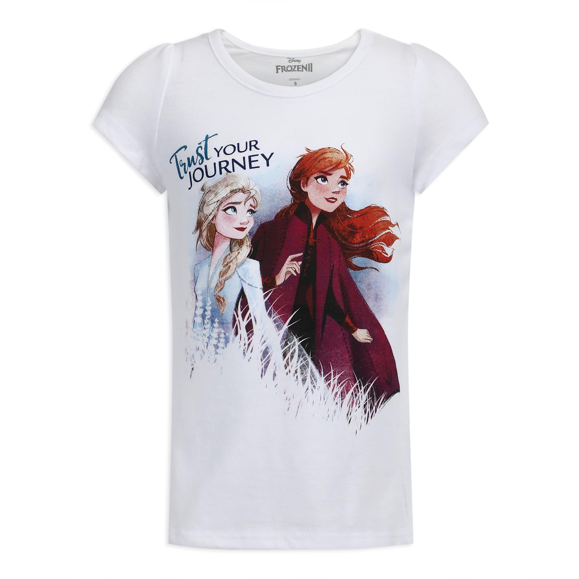 Disney 3PC Frozen II Leggings Set for Girls with Elsa Shirt and Zip-Up Hoodie Blue - Off-White