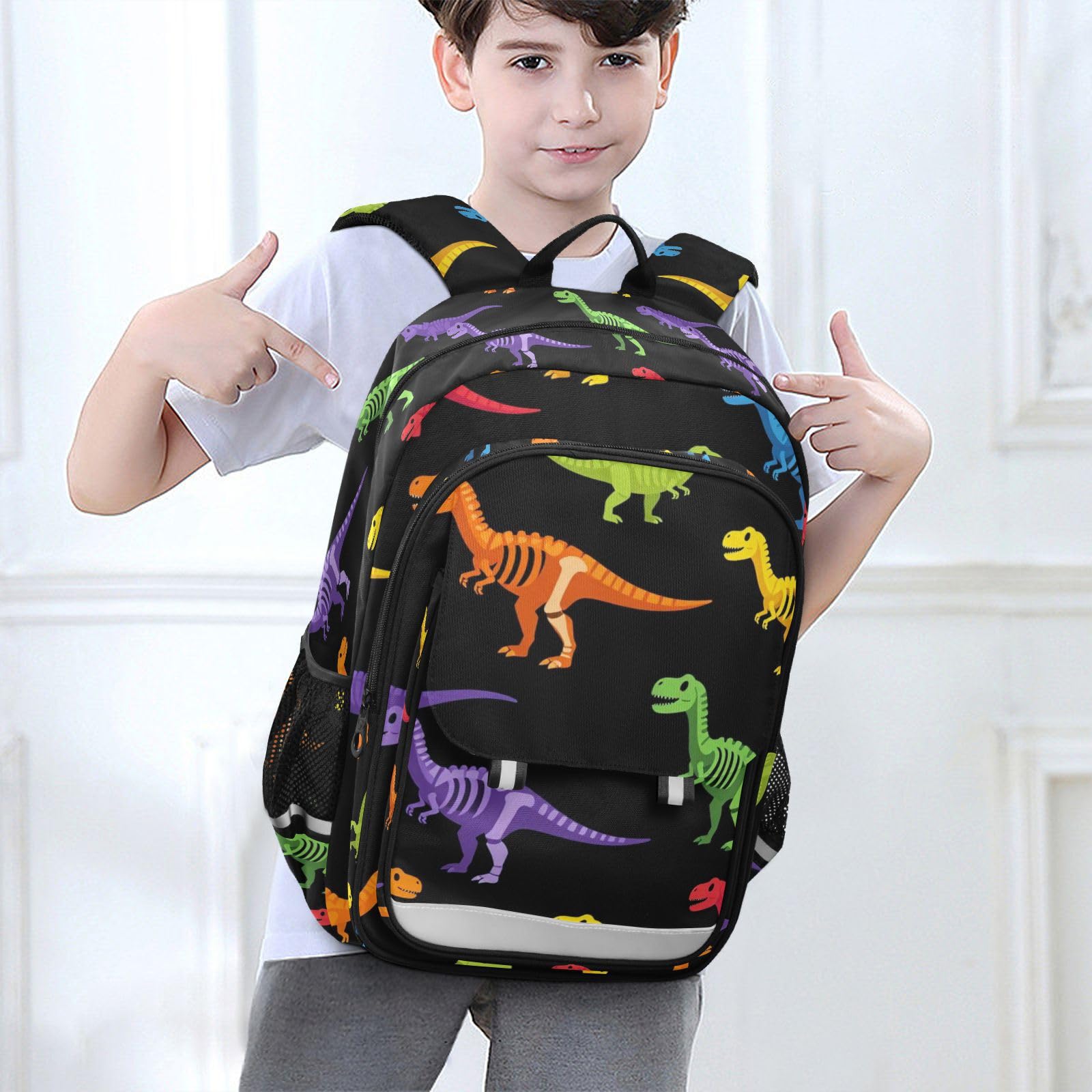 GuoChe Zaino per bambini con chiusura a scatto, motivo vortice, colore
