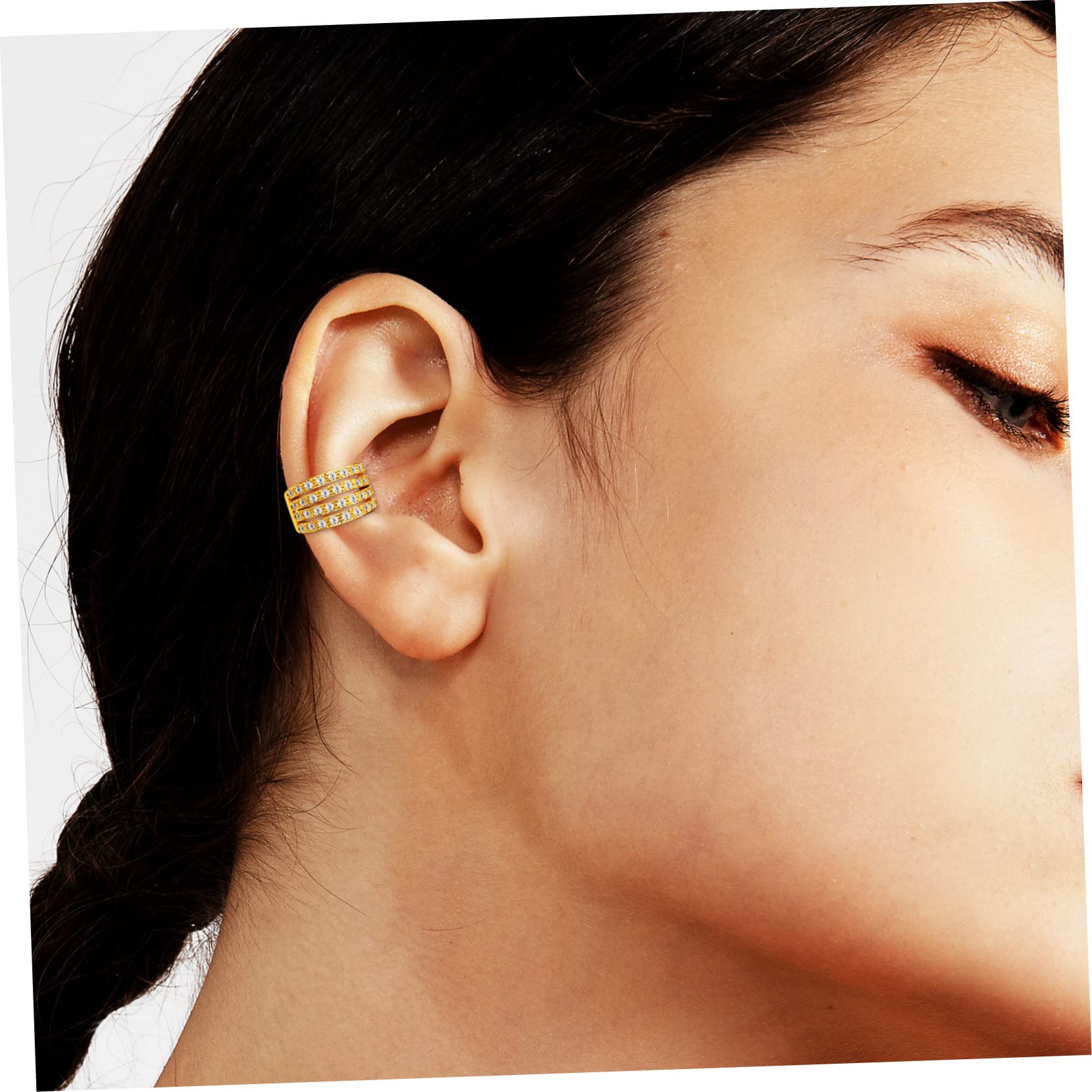 VALICLUD Pinza Para La Oreja Aretes De Aro Con Puños Sin Perforaciones Pequeños Pendientes De Aro Pendientes De Plata S925 Pendientes De Aro De Caracola Puños Sin Oreja Cobre