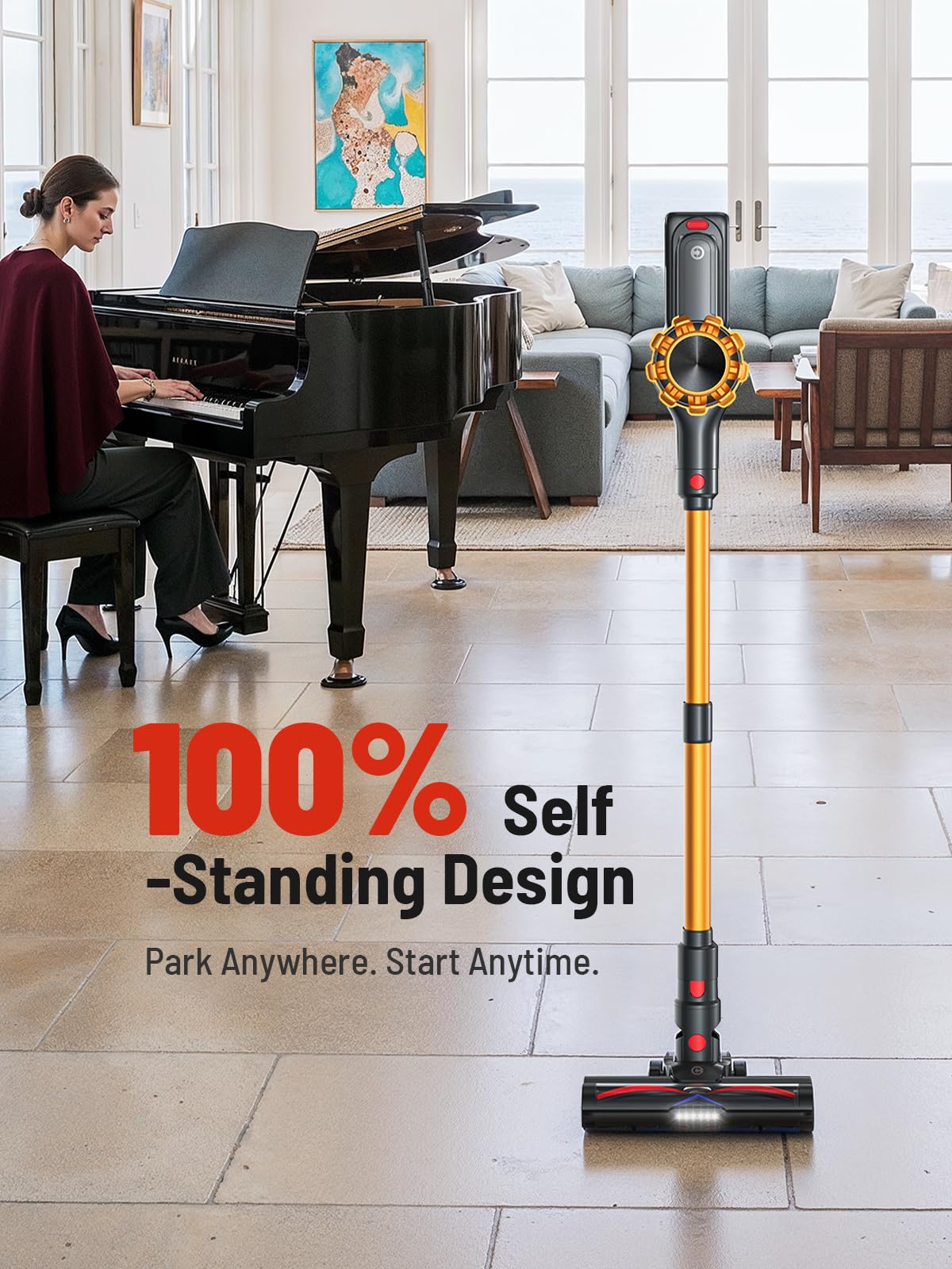 CHEBIO Cordless Vacuum - Powerful Pet Hair Cleaning -5 CHEBIO Cordless Vacuum - Powerful Pet Hair Cleaning -5
