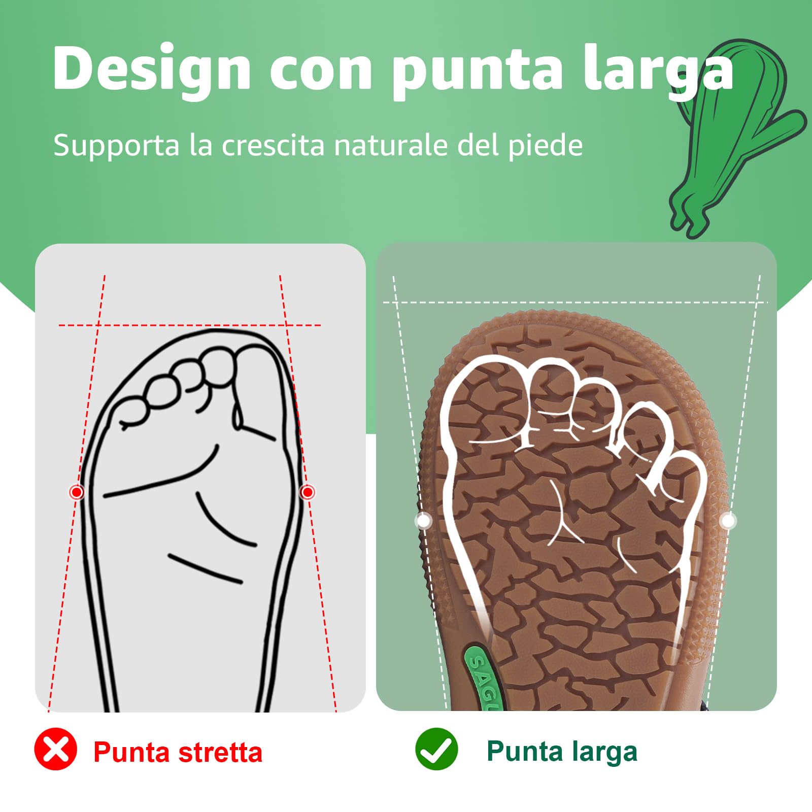 SAGUARO Scarpe a Piedi Nudi per Bambini e Ragazze Barefoot Minimaliste Scarpe da Trail Running Sneakers Gr.25-36