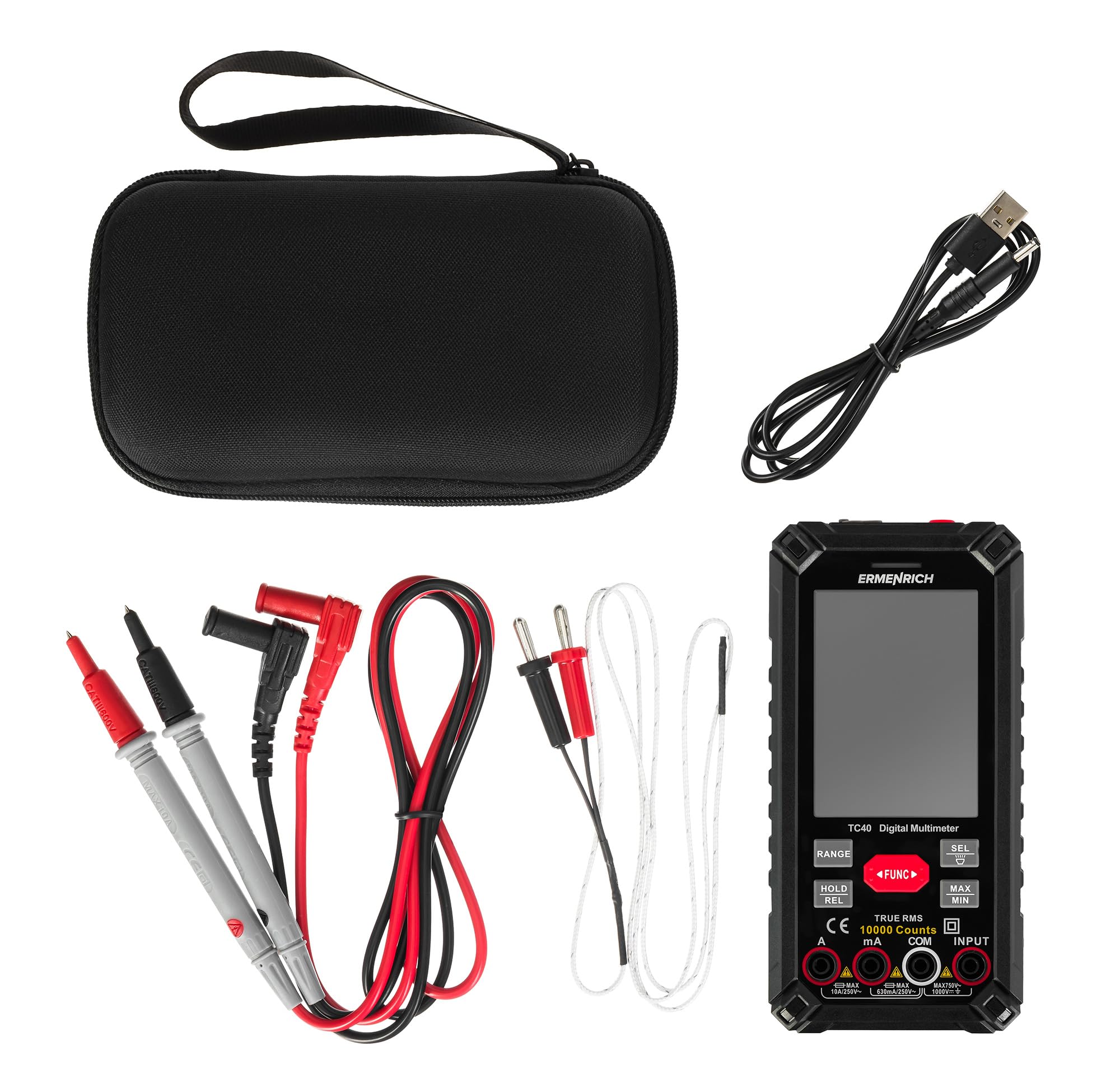 Zing TC40 Multimetr Cyfrowy Tester Ładowalny Smart TRMS
