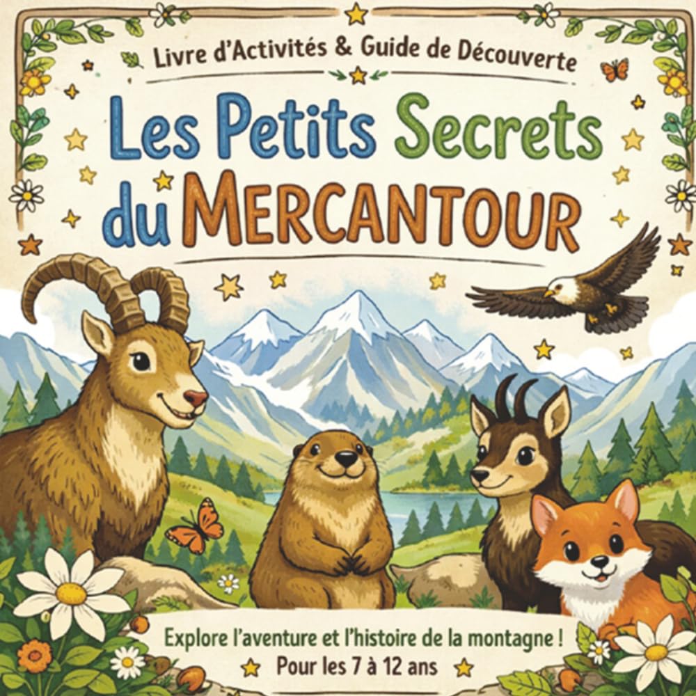 Les Petits Secrets du Mercantour: Aventures, jeux et découvertes dans les montagnes du Mercantour – Livre ludique pour enfants de 7 à 12 ans