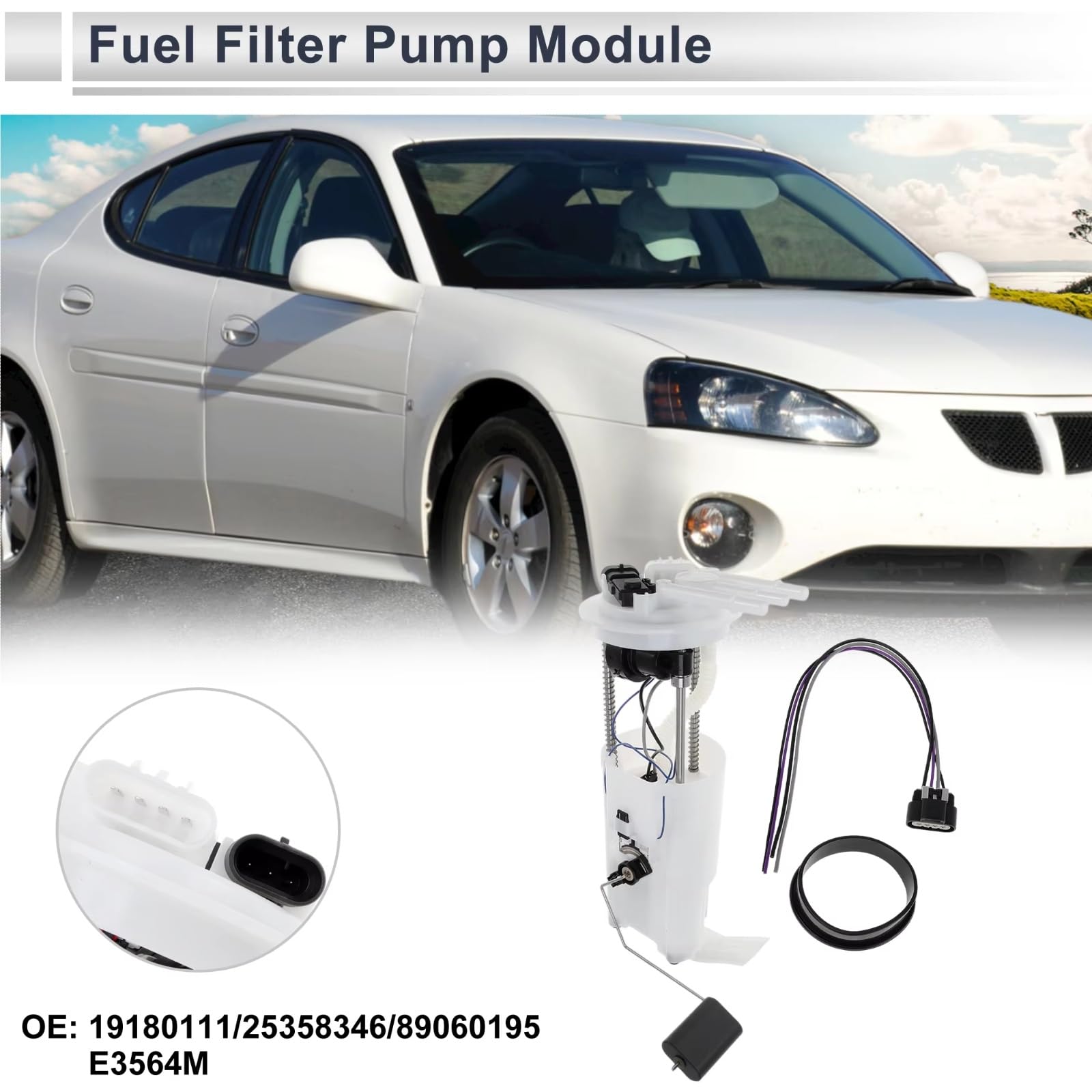 Módulo De Filtro De Bomba De Combustible Con Unidad De Envío Compatible Con Pontiac Para Grand Para Prix 2004 V6 3.8L Gas Sedan De Aspiración Natural Bomba De Combustible Diesel