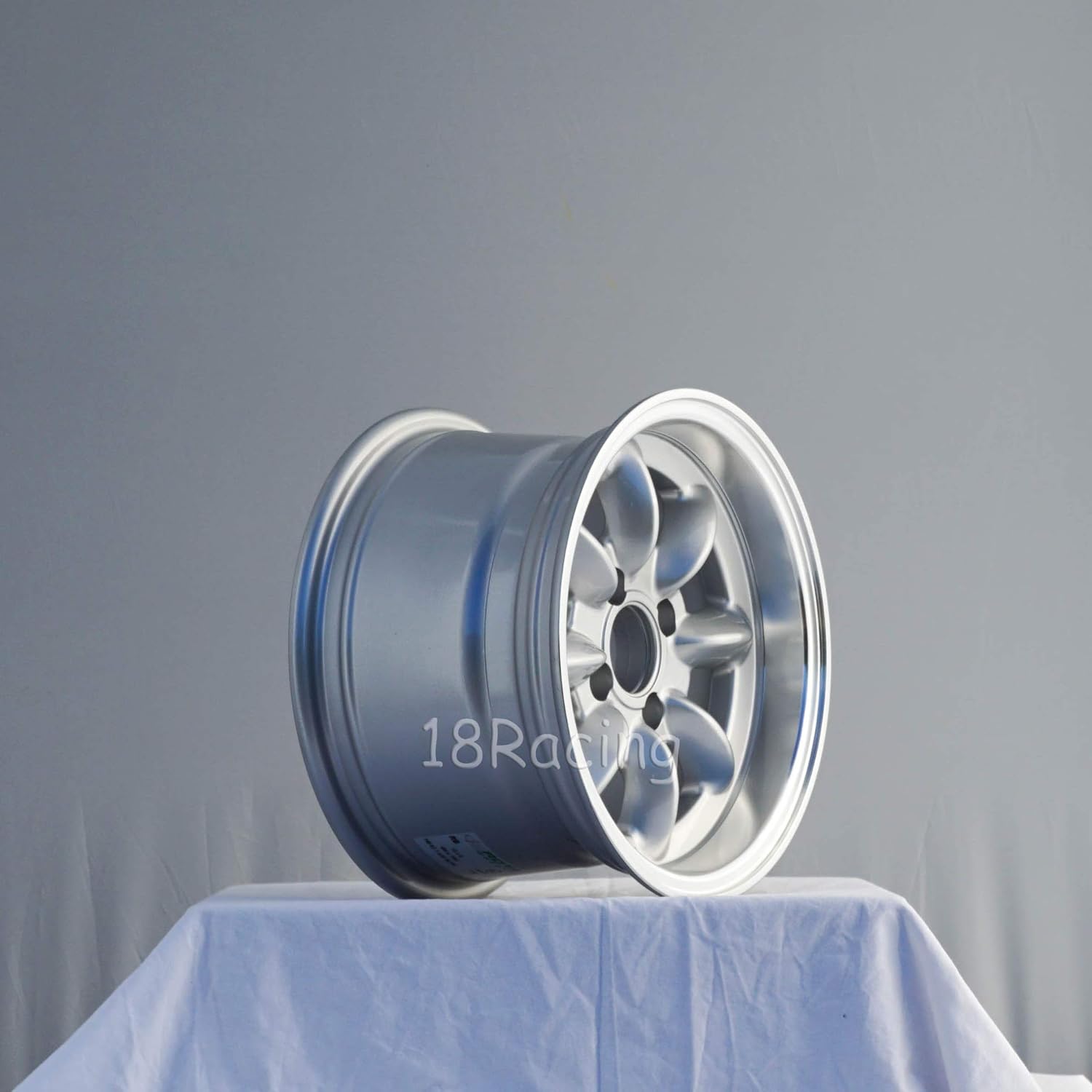 4 PCS ROTA RB WHEELS 13x8 PCD:4x114.3 OFFSET:4 HB:73 SILVER WITH POLISH LIP