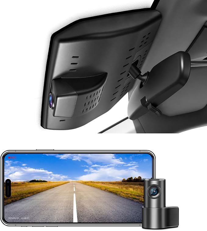 Front 4K & Rear 1080P Dash Cam for Toyota Prius