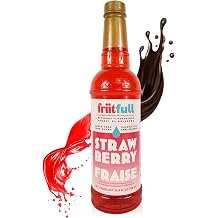 MSRF Frutfull Strawberry Syrup | Sugar Free Drink Flavor, 25.4 oz Bottle