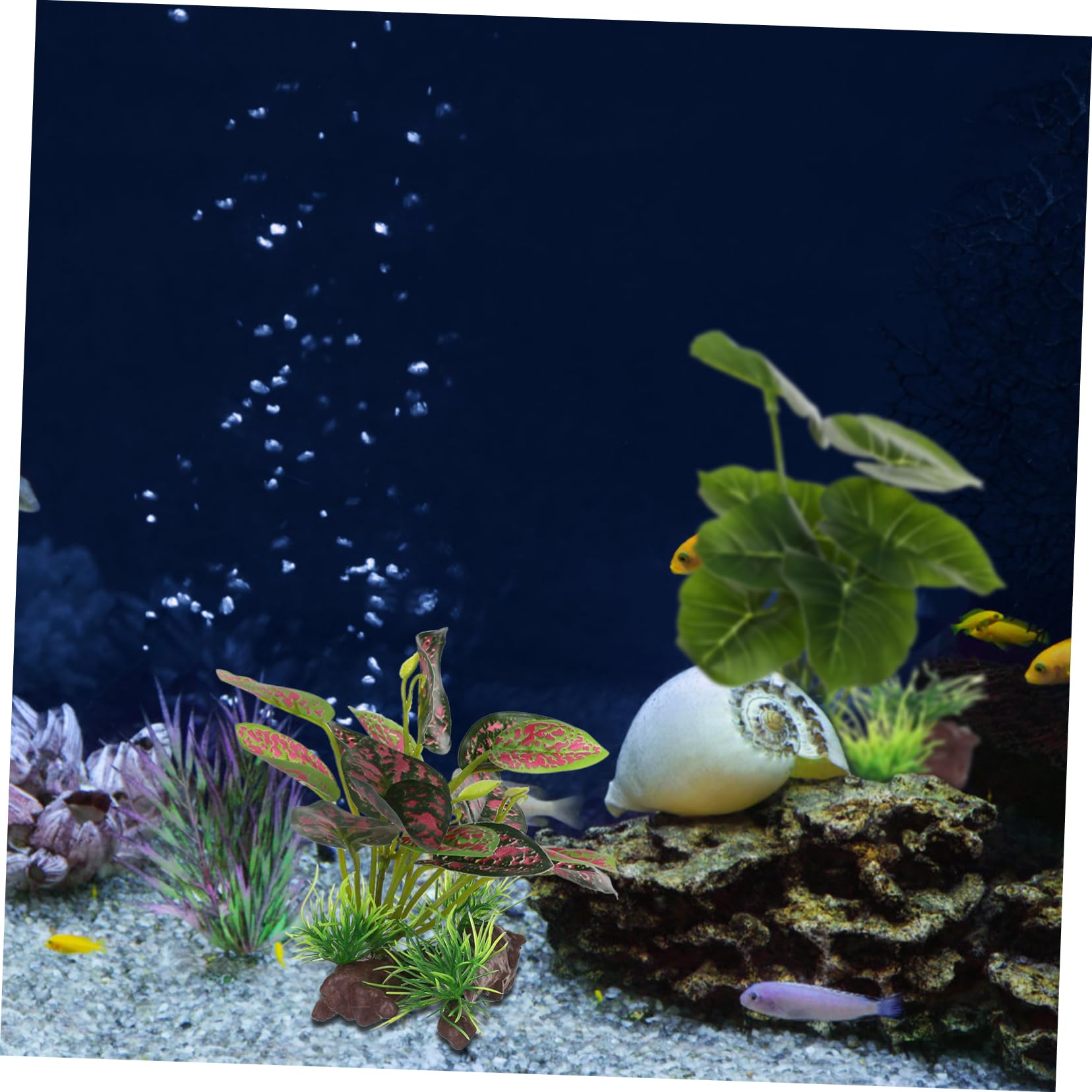 Kisangel 10 Uds Decoración De Tanque De Peces Plantas Artificiales De Acuario Plantas Falsas Plantas De Acuario Decoraciones Accesorios para Tanque De Peces Plantas Artificiales para