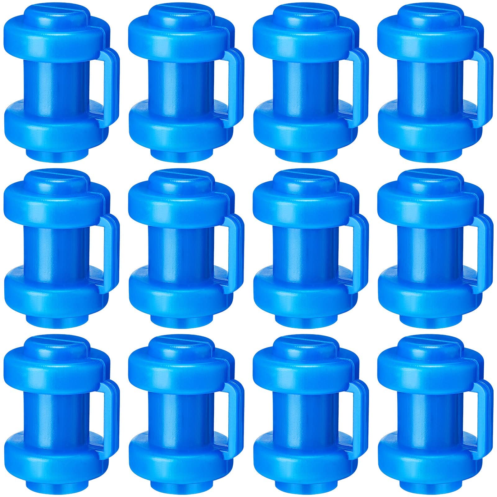 MAKINGTEC 12 Pcs Summer 0.98Inches Diameter Trampoline Pole Caps Enclosure Pole Caps Trampoline Replacement Enclosure Poles for Net Hook Safety Accessories