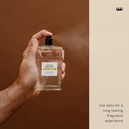 Miniatura 5 de Cremo Colonia para hombres  Espray de colonia italiana de bergamota para hombre, una combinación de bergamota italiana, flor de neroli y vetiver