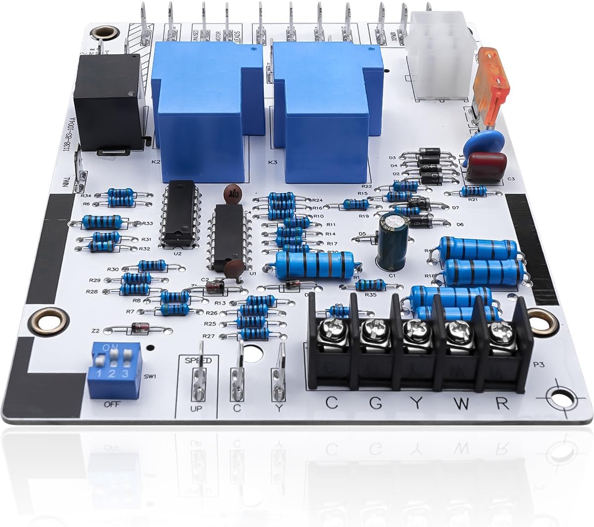 R40403-003 Furnace Blower Control Circuit Board Fit for Allied Armstrong Concord Ducane Magic Chef Magic-Pak, B or C Blower Controllers Replaces 40403-001 40403-002 ST9120 A, 85-135 VAC 50/60Hz