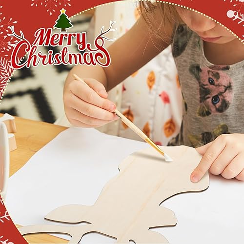 Vista 47 de Anglechic Paquete de 12 piezas de anclaje en blanco de 12 pulgadas sin terminar de madera para manualidades, adornos en forma de ancla de verano