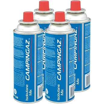 Campingaz Valve Gas Cartridge CP 250 &ndash; Isobutane Mix 450 ml (Pack of 4)