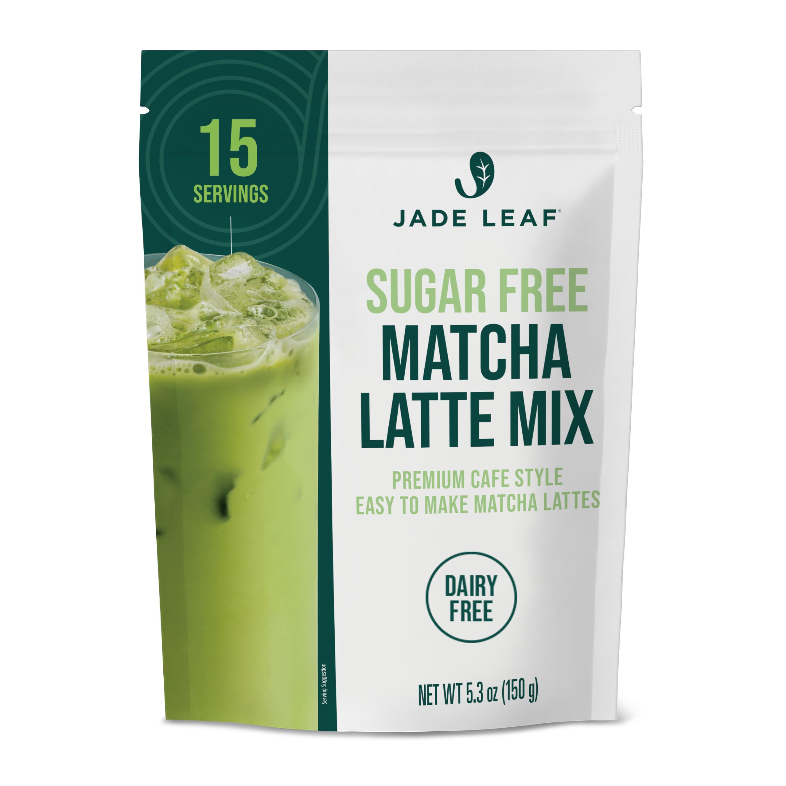 Amazon.com: Jade Leaf Sugar Free Matcha Latte Mix, 150g / 5.3oz