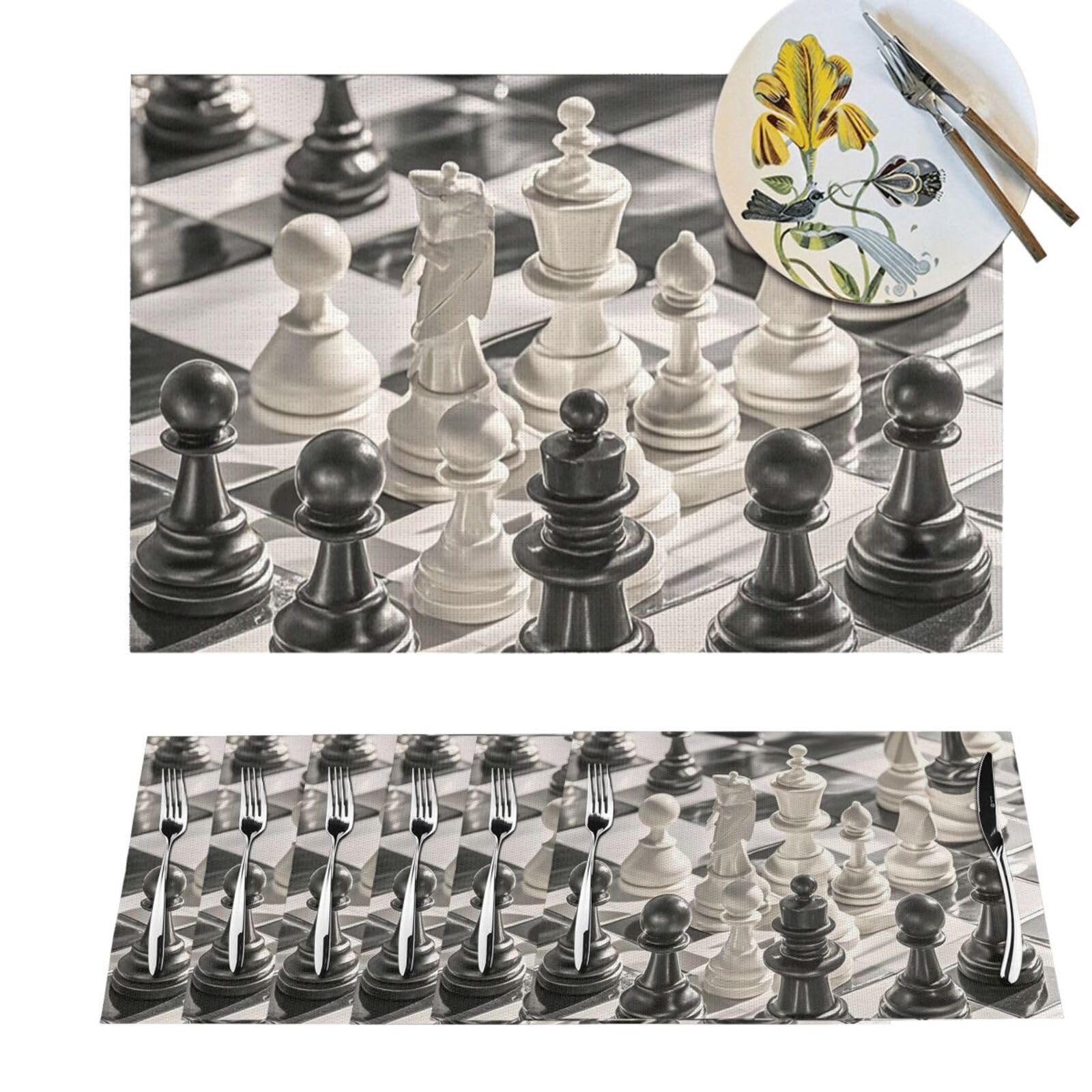 Sets de table en PVC résistants à la chaleur et tapis antidérapants