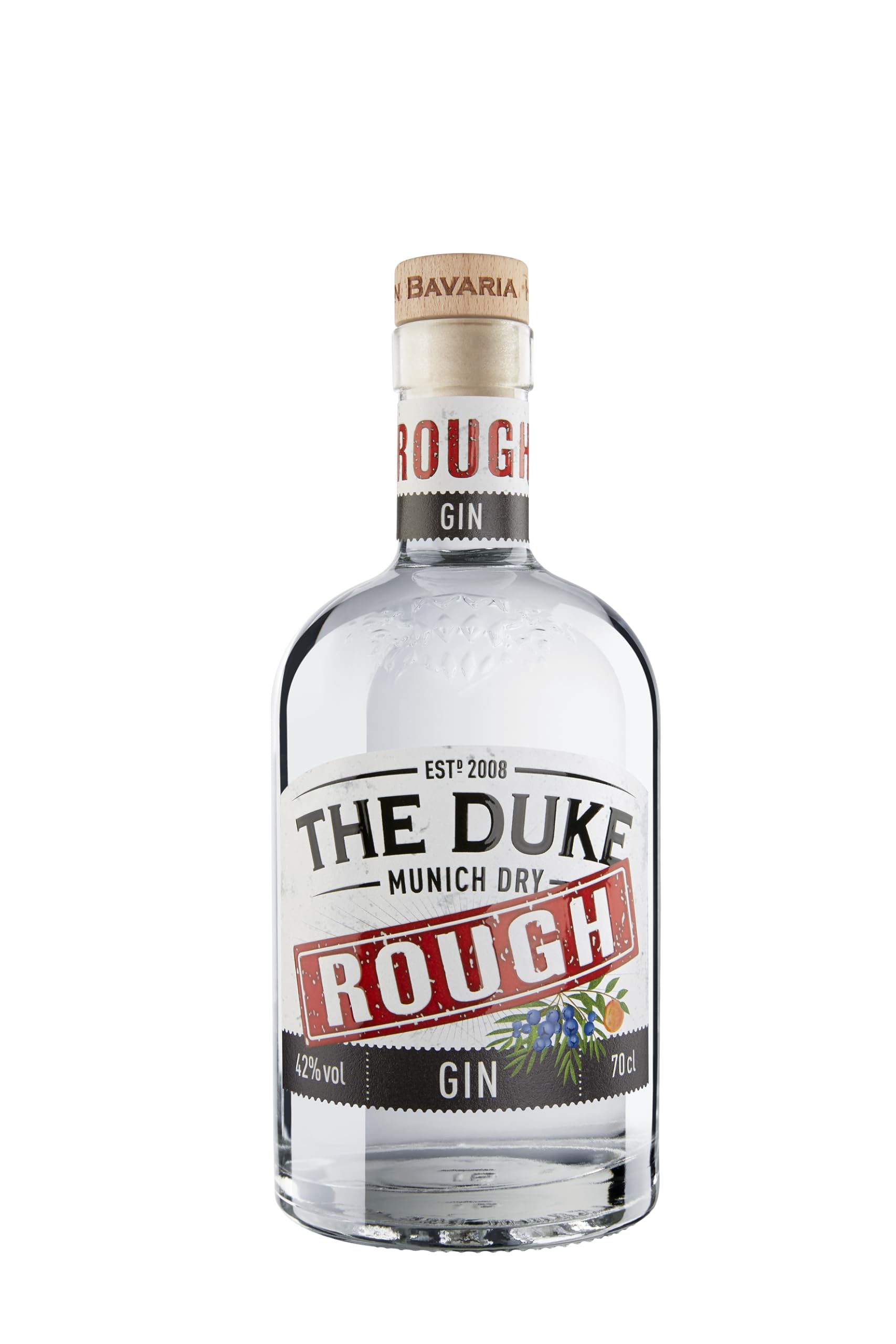 THE DUKE Rough Gin - Bio Gin mit Wacholder, Orange, Hopfen & Malz - Fruchtig, frisch & mild - Vegan - Hergestellt in Bayern - 42% vol. Alkohol - 70 cl