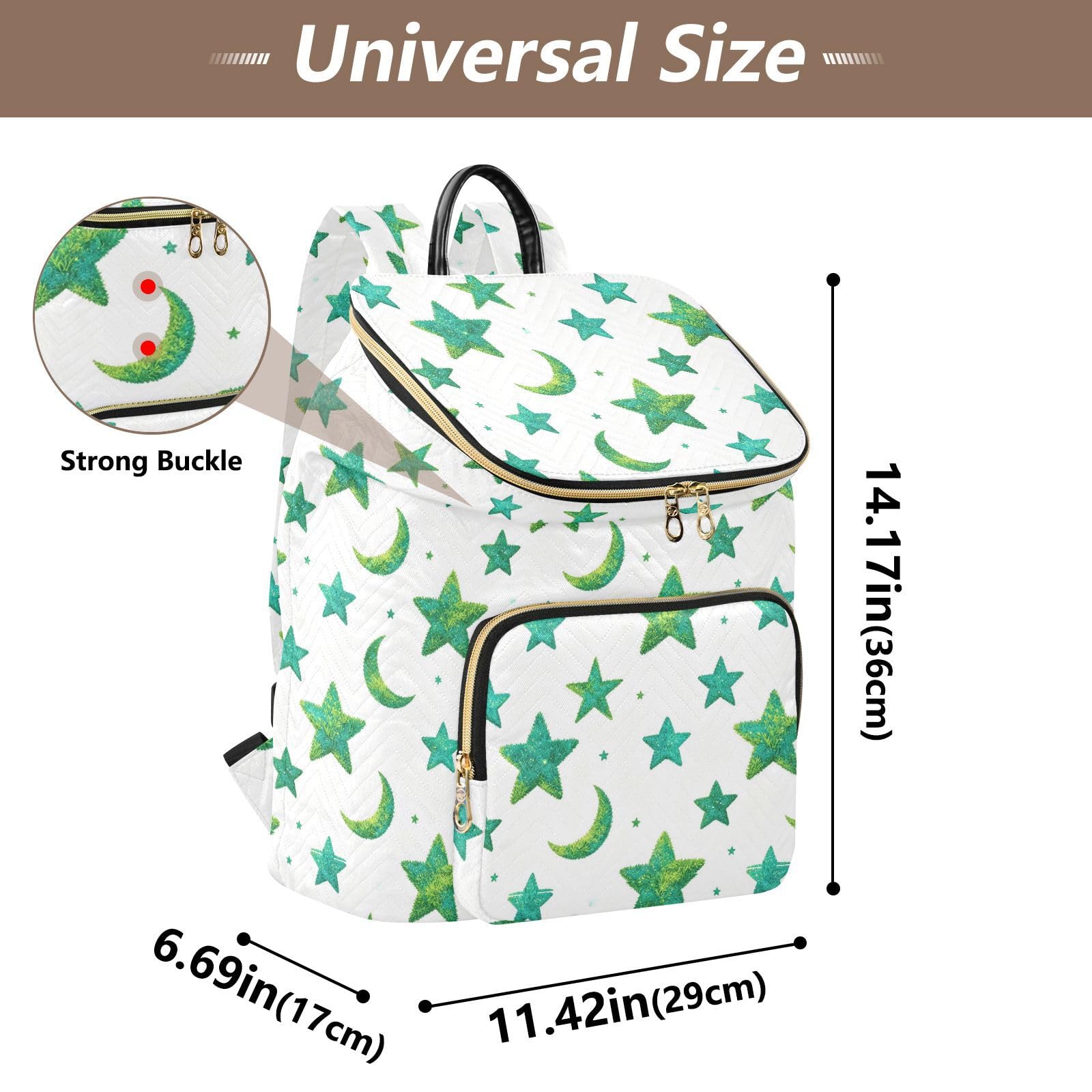 Zaino alla moda da 15 l per le donne leggero durevole versatile borsa