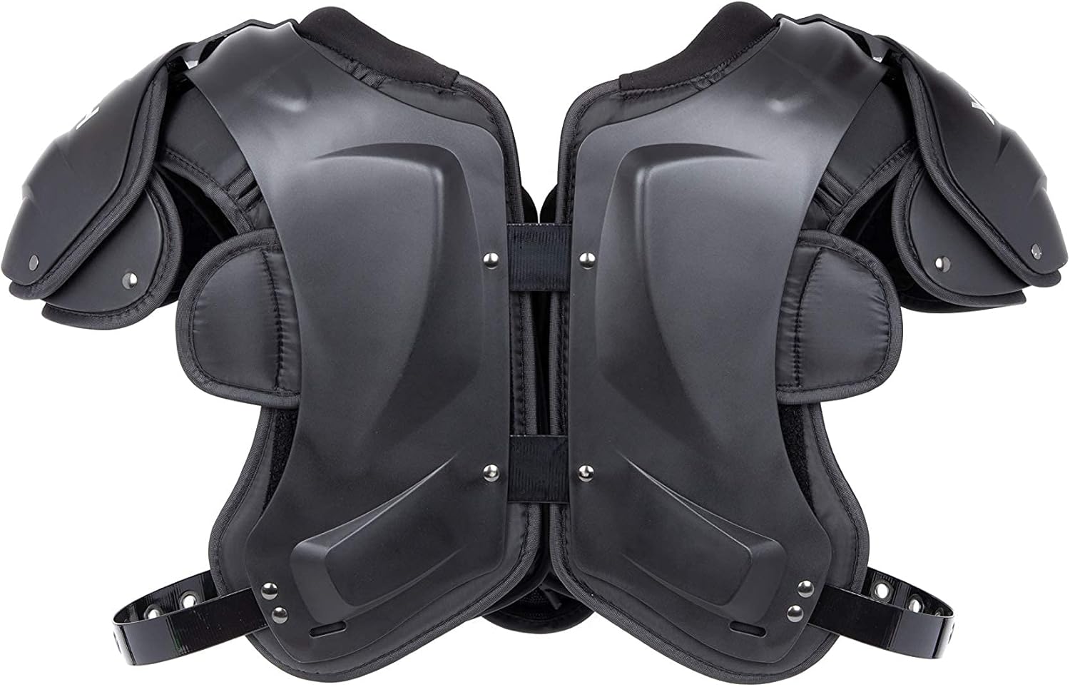 Xenith Football - Complete The Look Bundle - Velocity 2 Shoulder Pads (Medium) & Back Plate (Black, Large) : Sports & Outdoors