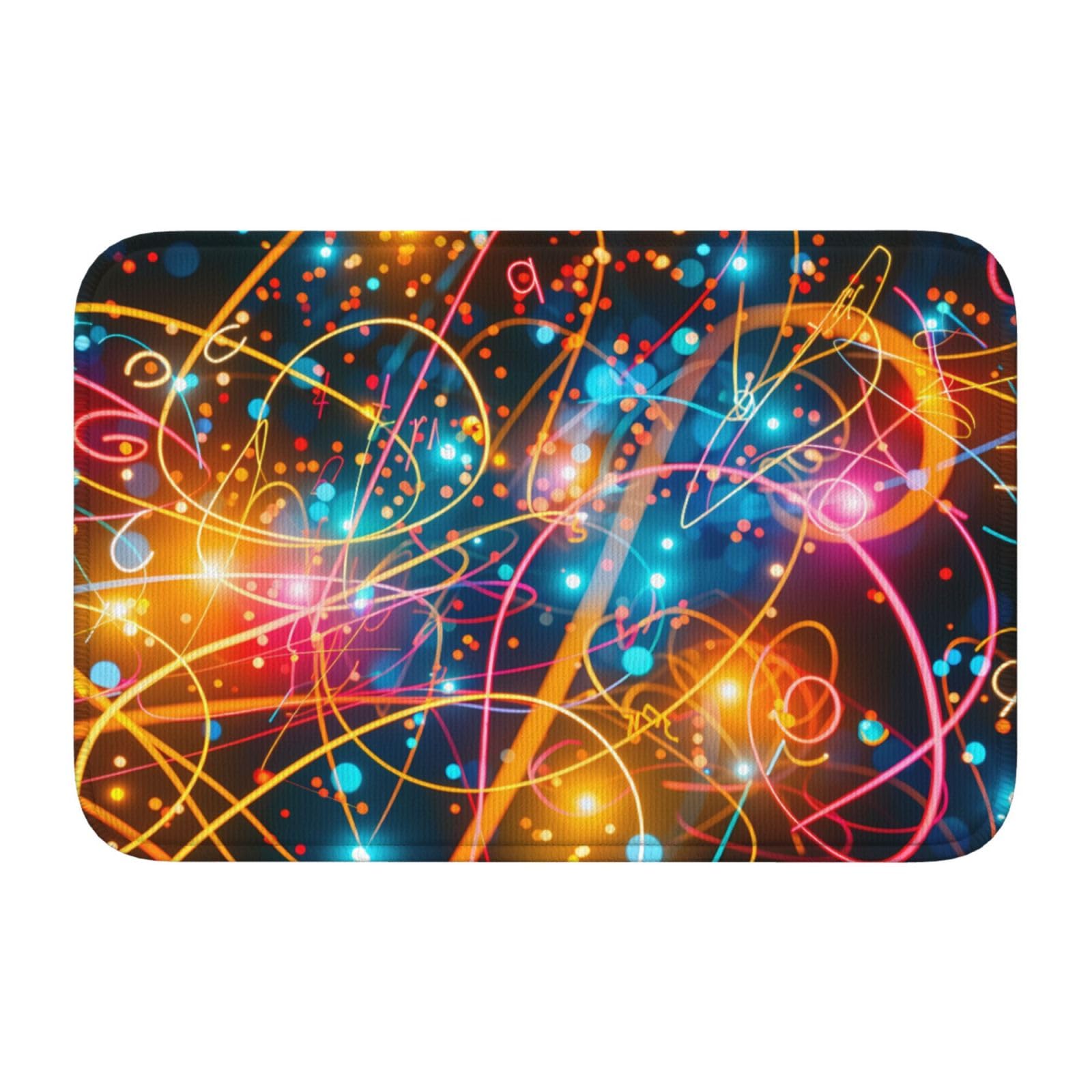 Tapis de sol 40 x 60 avec symbole de musique et ourlet Lock Edge