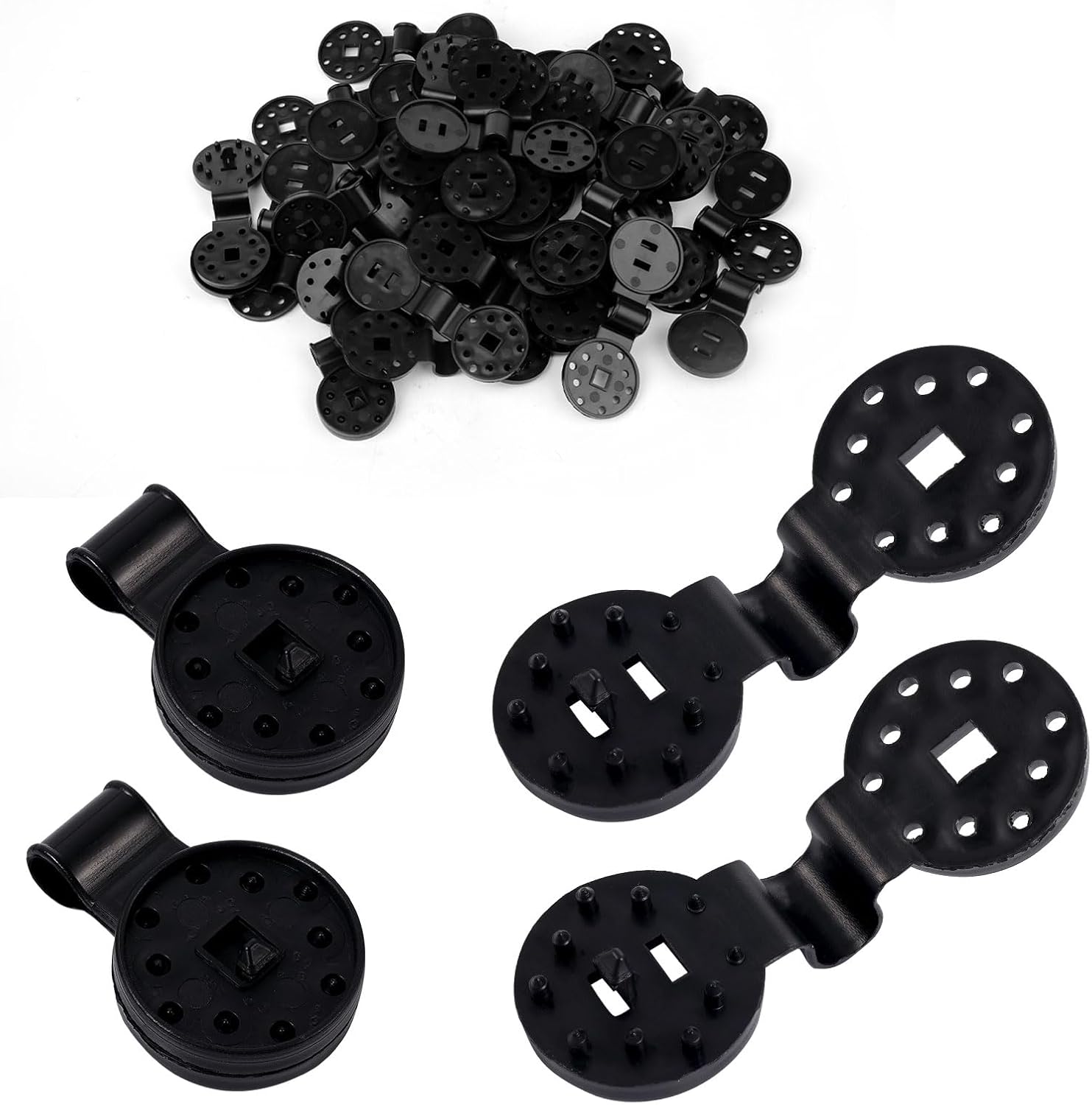 50pcs Shade Cloth Clips, 2023 Plastic Round Shade Cloth Clips Heavy Duty Shade Netting Clips