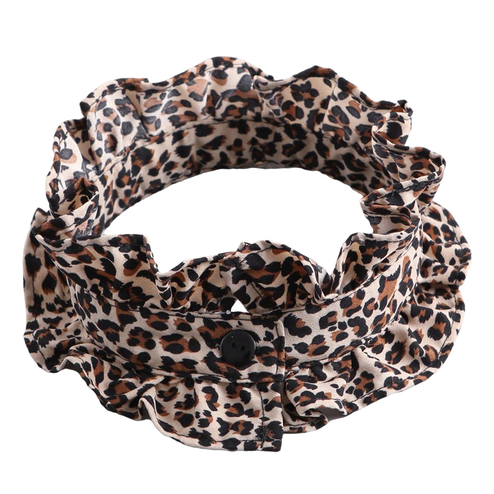 MICFENY Elegant Detachable Shirt Collar Ruffle Trim Adjustable Neckpiece For Spring Outfits