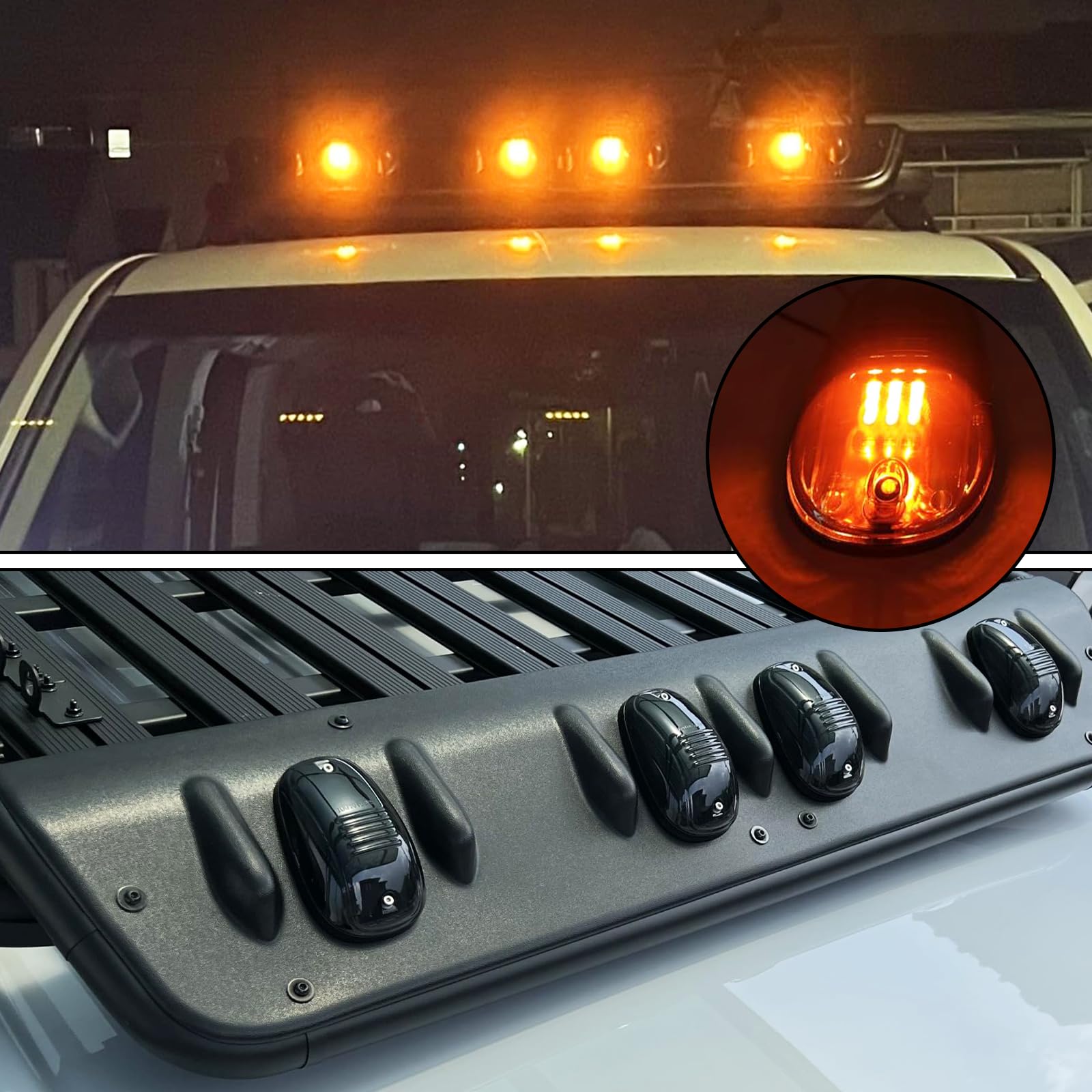 Amazon | Ygmylandbb LEDルーフマークルーフライト 12V 9 LEDキャブ