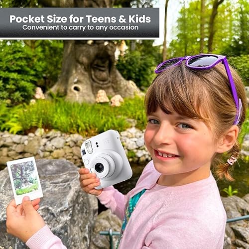 Miniatura 3 de Fujifilm Instant Mini 12 cámara + paquete de accesorios y funda personalizada + Fuji Instant (20 disparos) Mini álbum de fotos de diseñador (60