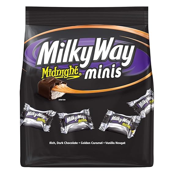 Milky Way Midnight Dark Chocolate Minis Size Candy Bars