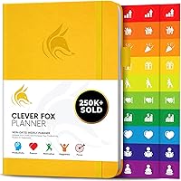 Vista 31 de Clever Fox Planner – Planificador semanal y mensual sin fecha para productividad, gestión del tiempo y objetivos – Diario organizador – A5 (Turquesa)