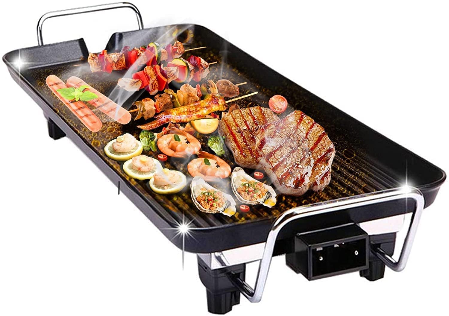 Buy Inllex Electric Teppanyaki Grill Plate, Large Smokeless Table