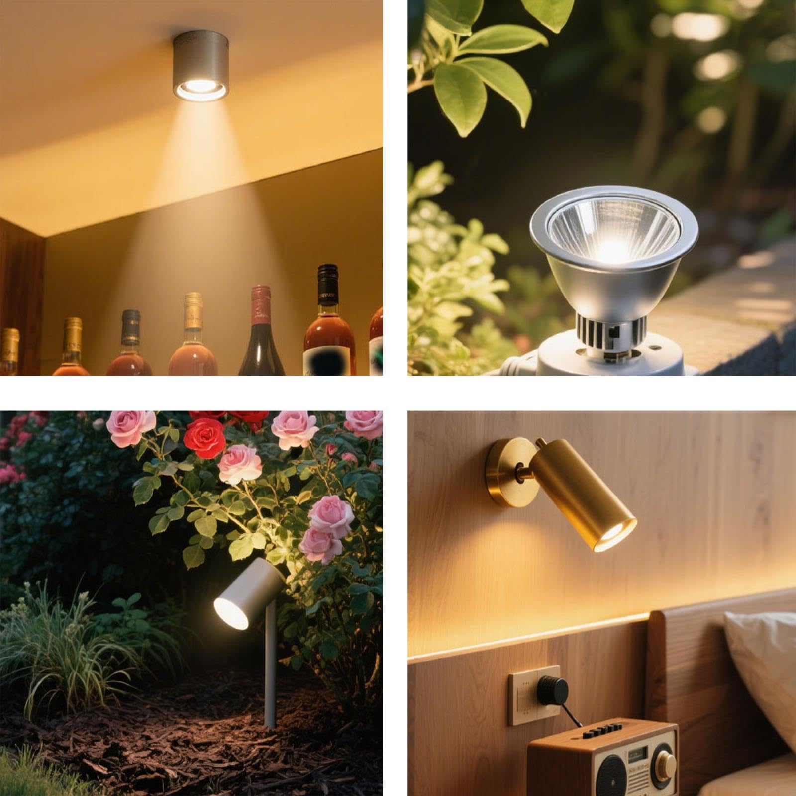 Ampoules MR16 12V 20W GU5.3 Halogène Spot Cup MR16 50W Ampoules halogènes 2 broches GU5.3 Culot Blanc Chaud Dimmable 6PCS 50W
