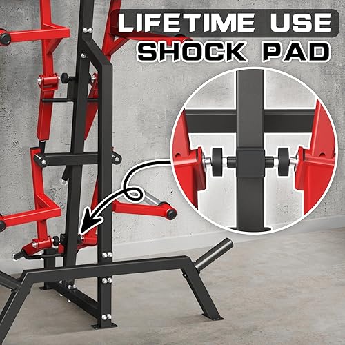 Miniatura 4 de GMWD Máquina de elevación lateral de pie, Elevación lateral curvada, máquina de prensa de hombro de 800 libras, máquina de entrenamiento de fuerza