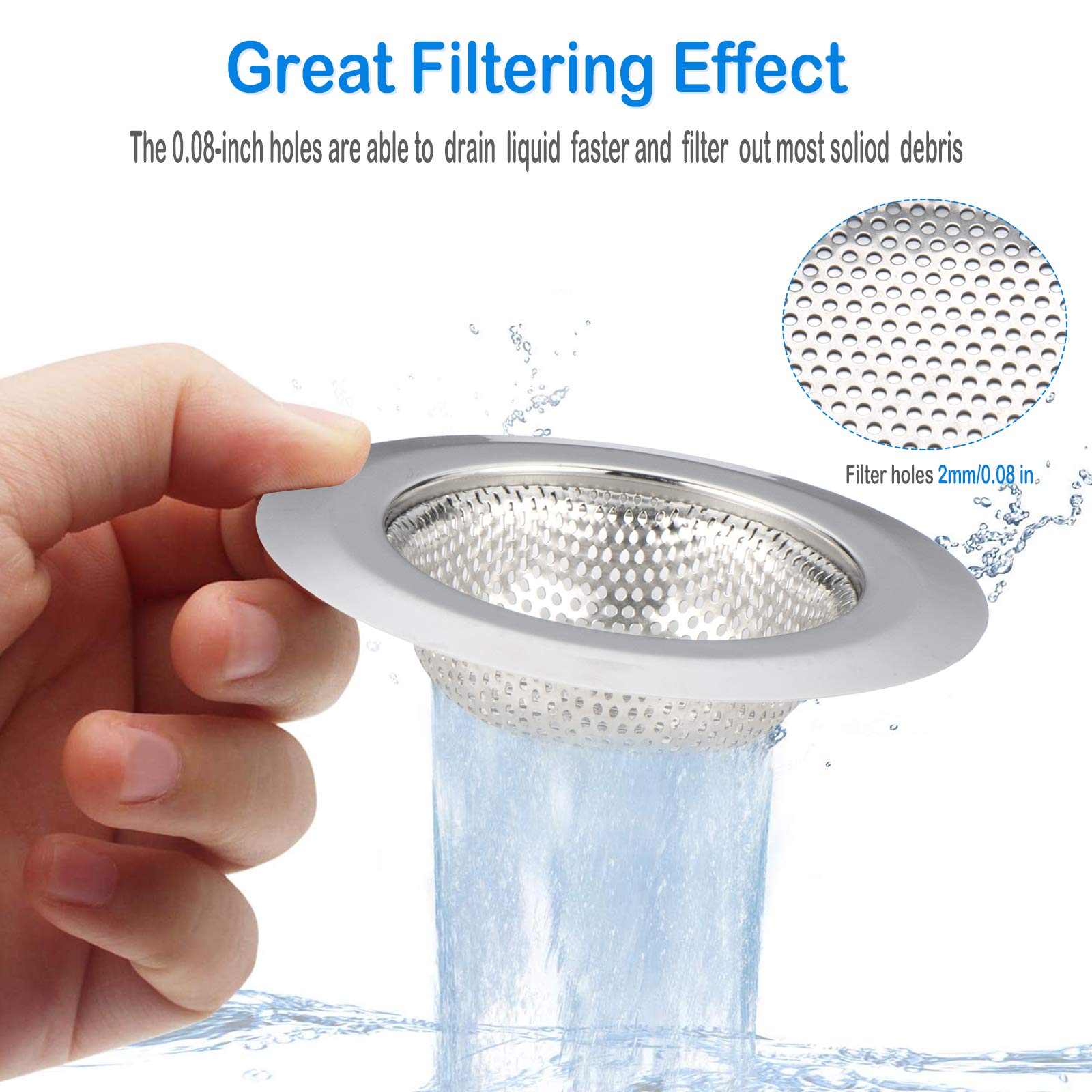 ステンレス製ストレーナー4個セット Amazon.co.jp: Maxware ステンレススチール製シンクストレーナー4点