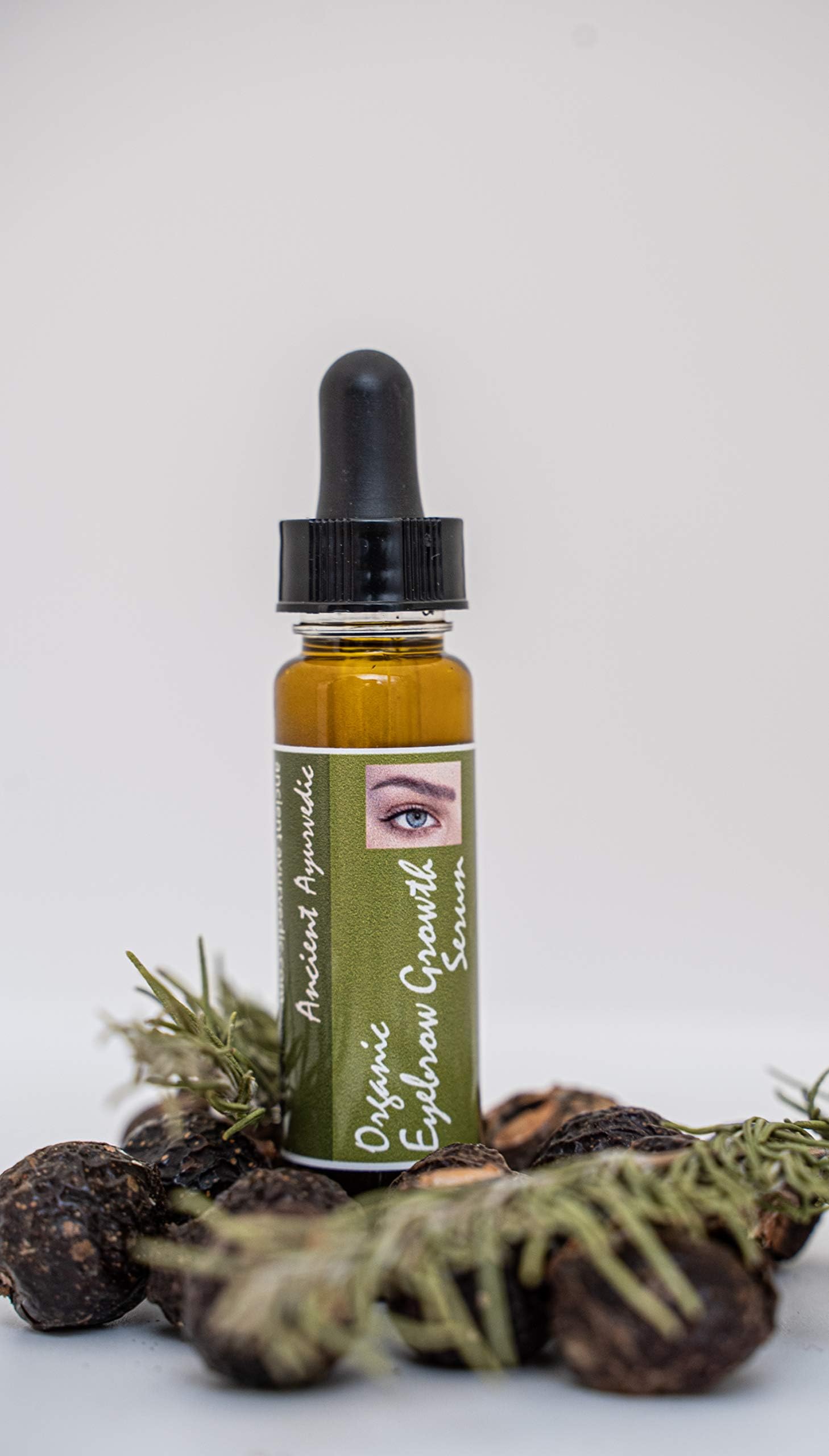 Ancient Ayurvedic Eyebrow Growth Serum Our #1 Ayurveda Herbal Serum infused with Amla, Shikakai & Rosemary.