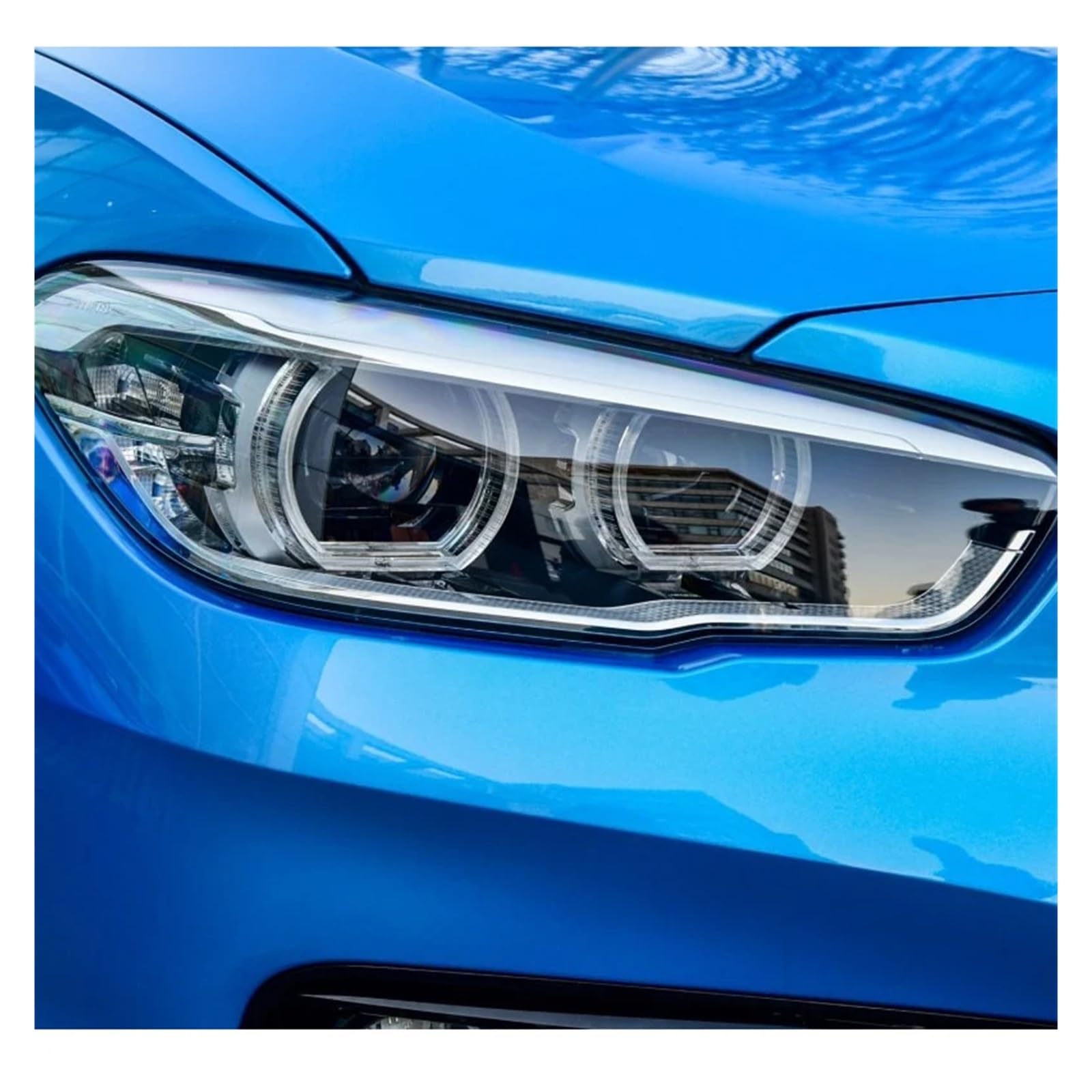 Faro Borsette Per BMW Serie 1 F20 2015-2019 Auto Faro Anteriore Fari In Vetro Paralume Trasparente Lampada Borsette Copertura Del Faro Auto Paralume Anteriore (Misurare : Giusto)
