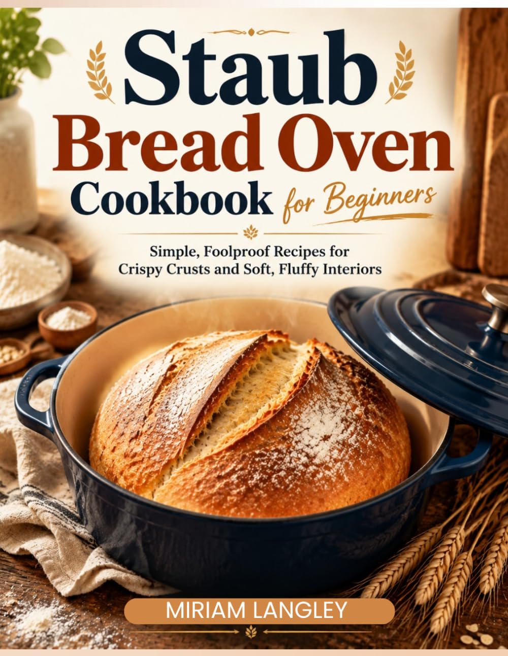 Staub Bread Oven Cookbook for Beginners: Simple, Foolproof Recipes for Crispy Crusts and Soft, Fluffy Interiors