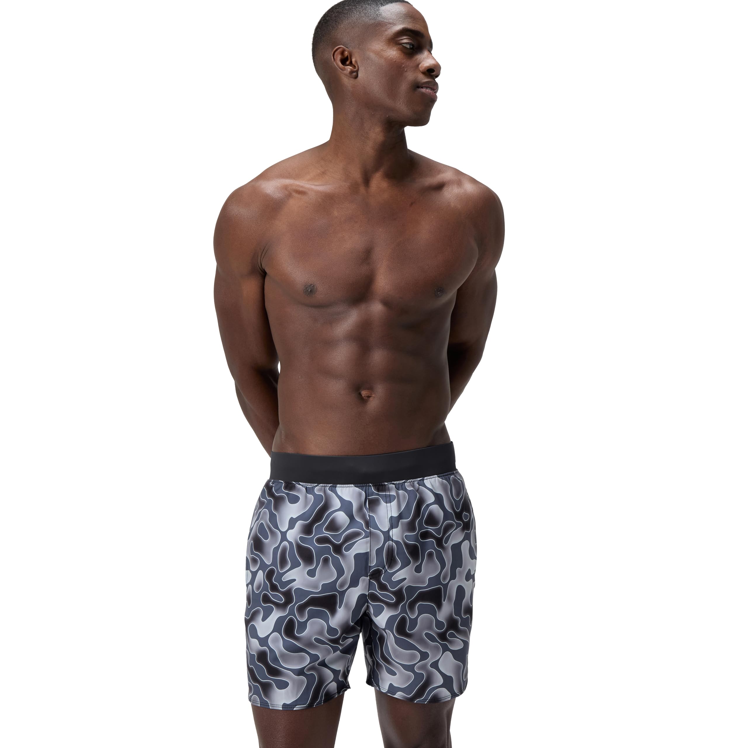 Speedo The Lookout Volley 16" Print Watershort para Hombre, Grey Lead, L