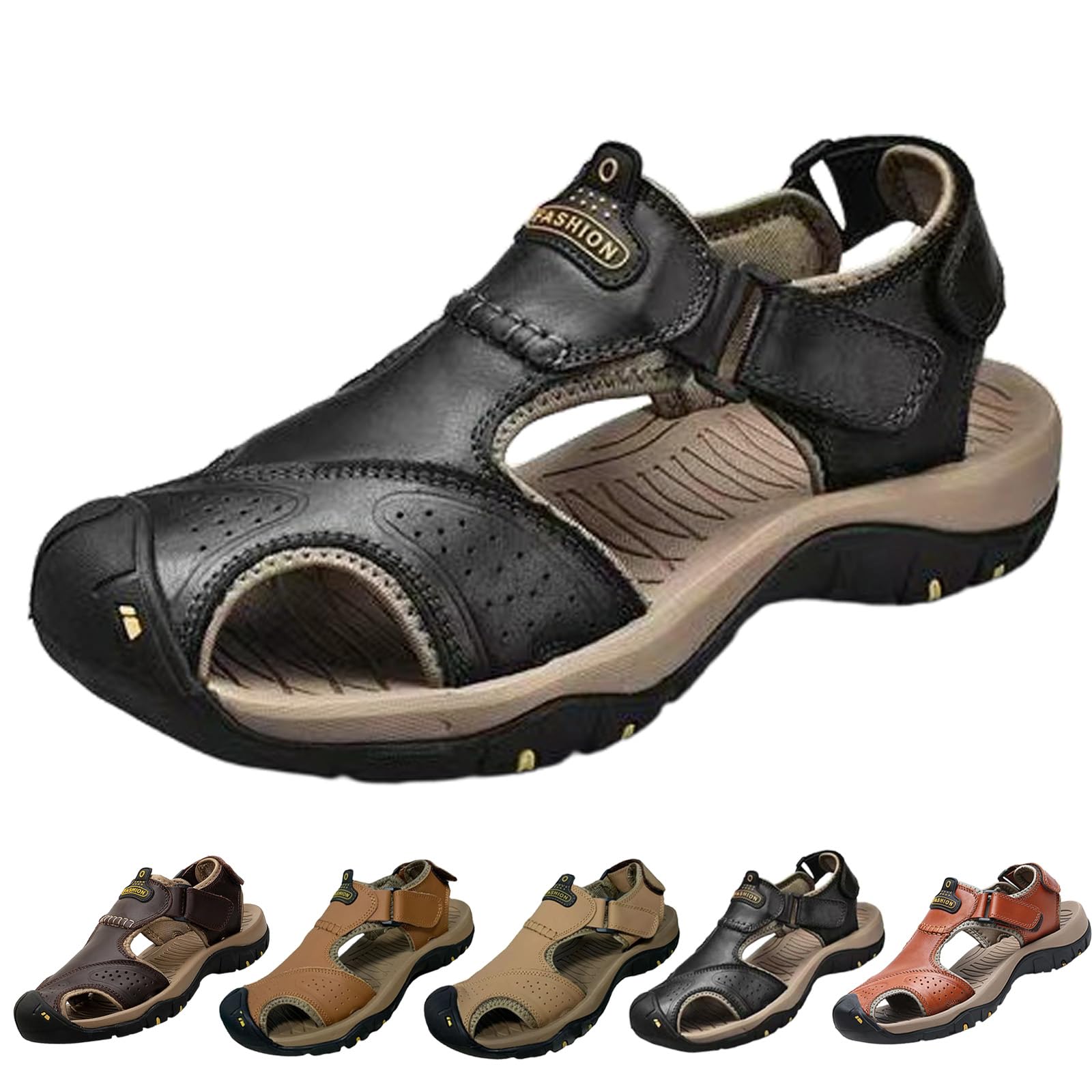 Ergonomische OrthopäDische Herrensandalen füR Schmerzlinderung, Herren Sandalen Sommer Wandersandale Beach Sandalen Trekkingschuhe