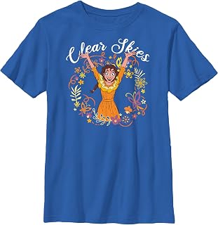 Disney Unisex-Child Encanto Pepa Clear Skies Boys Short Sleeve Tee Shirt