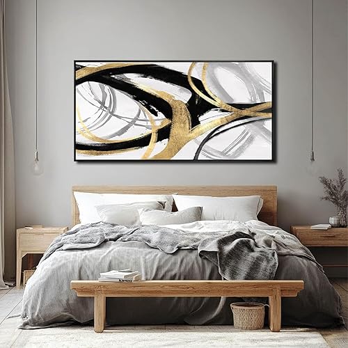 Miniatura 72 de SOUGUAN Pinturas de pared de plantas, lienzo floral blanco, arte de pared para sala de estar, póster pintado a mano, cuadro botánico, decoración