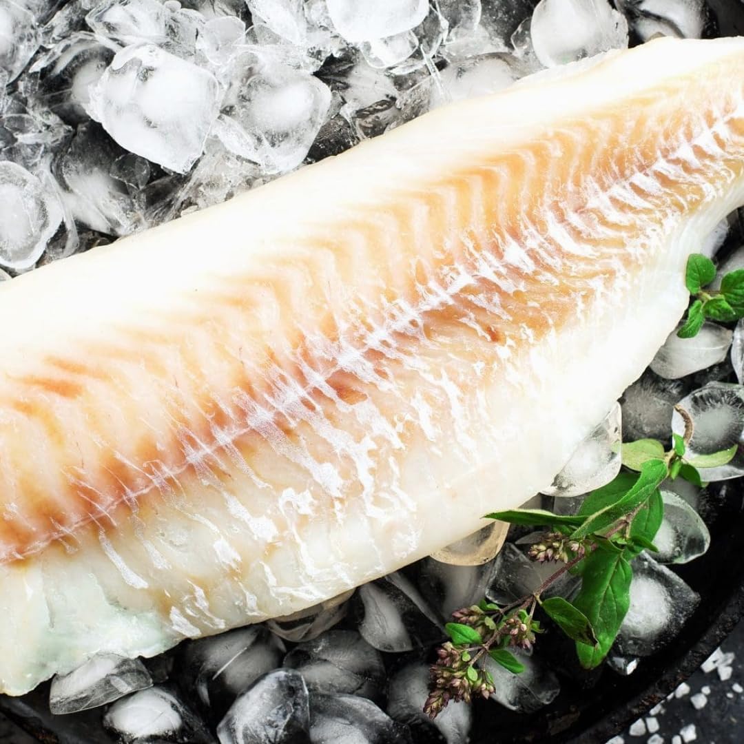 Kabeljau-Filets Kabeljau-Filets, praktisch grätenfrei, glasiert, einzeln entnehmbar, tiefgefroren Fisch 250 Gramm