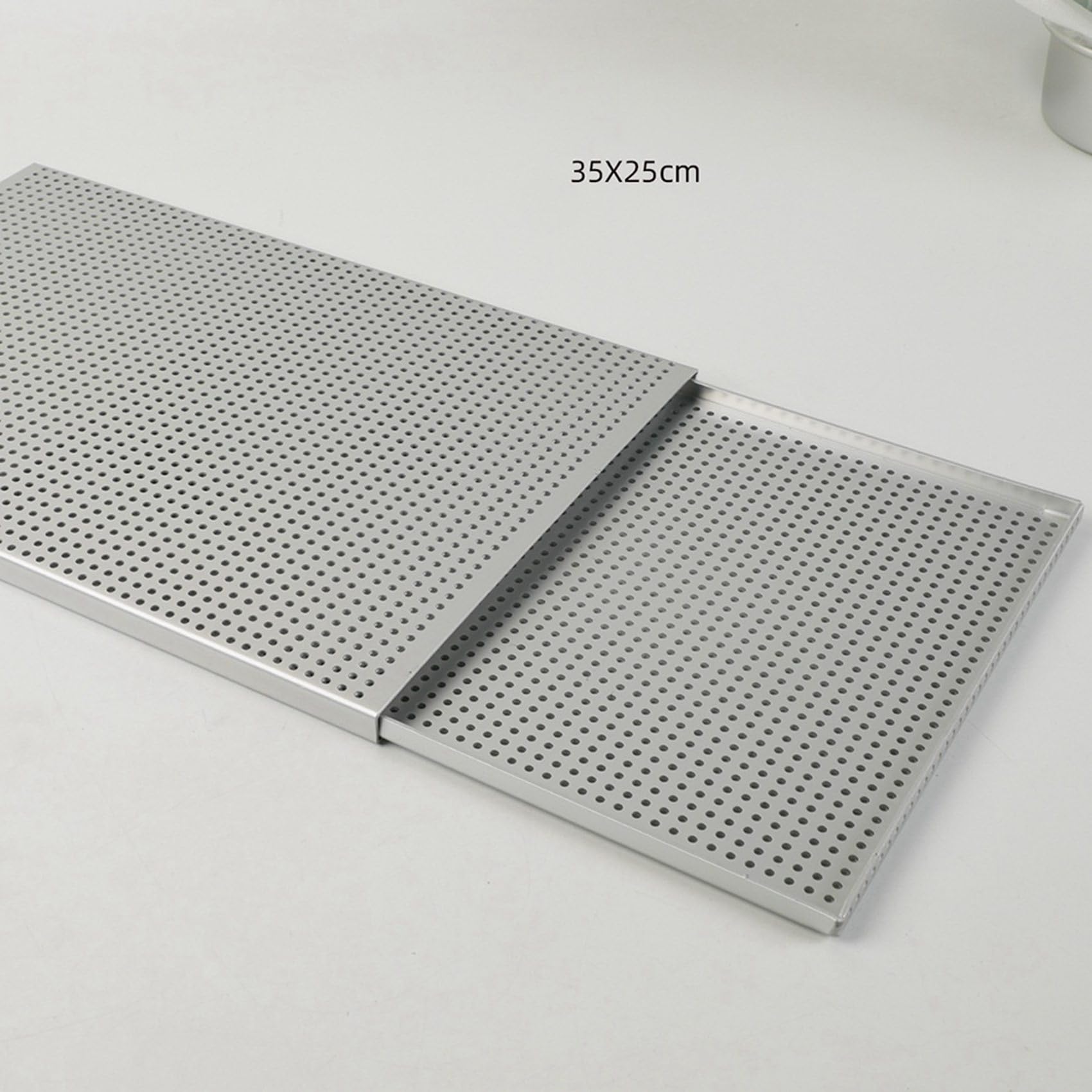 4X Plaque de Cuisson pour Pâte Feuilletée, Anti-Expansion, Perforée, en Alliage D'Aluminium Anodisé Dur, Commerciale A