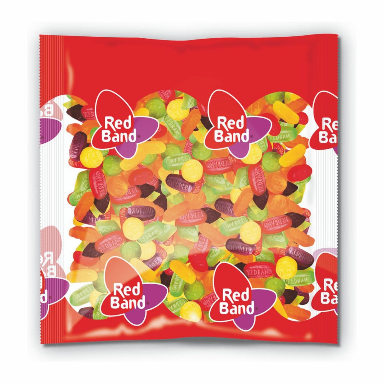 Red Band Candy | Red Band Mezcla de goma de vino surtido | Paquete de 1 | Dulces de banda roja | Dulces alemanes | 211 onzas | 211.64 oz