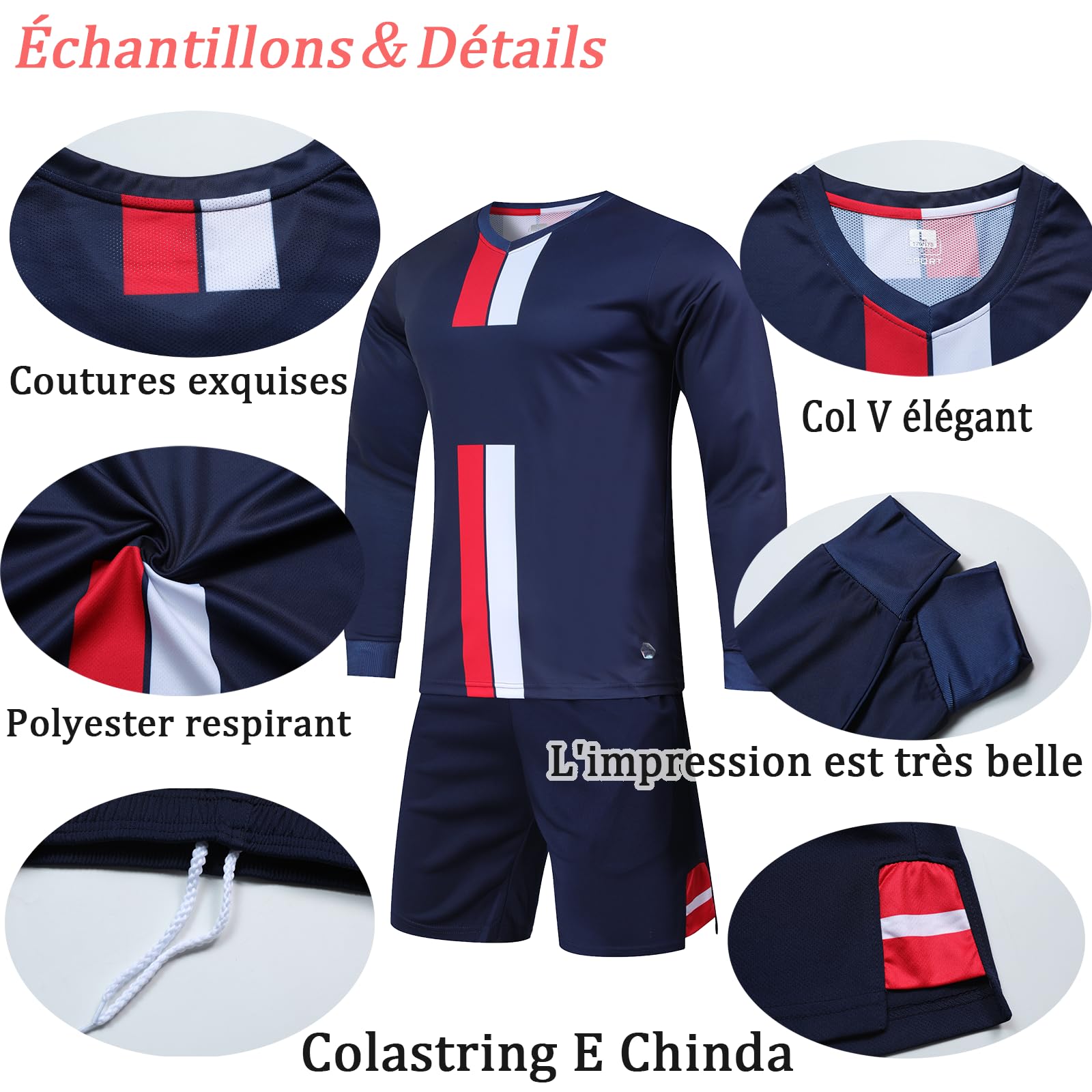 Gardien Foot Enfant Garçon Adultes Maillot Gardien Personnalisé avec Votre Numéro Nom de Logo D'équipe