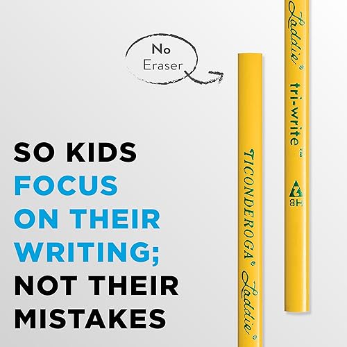 Miniatura 4 de Lápices triangulares Dixon Ticonderoga intermedios, Amarillo