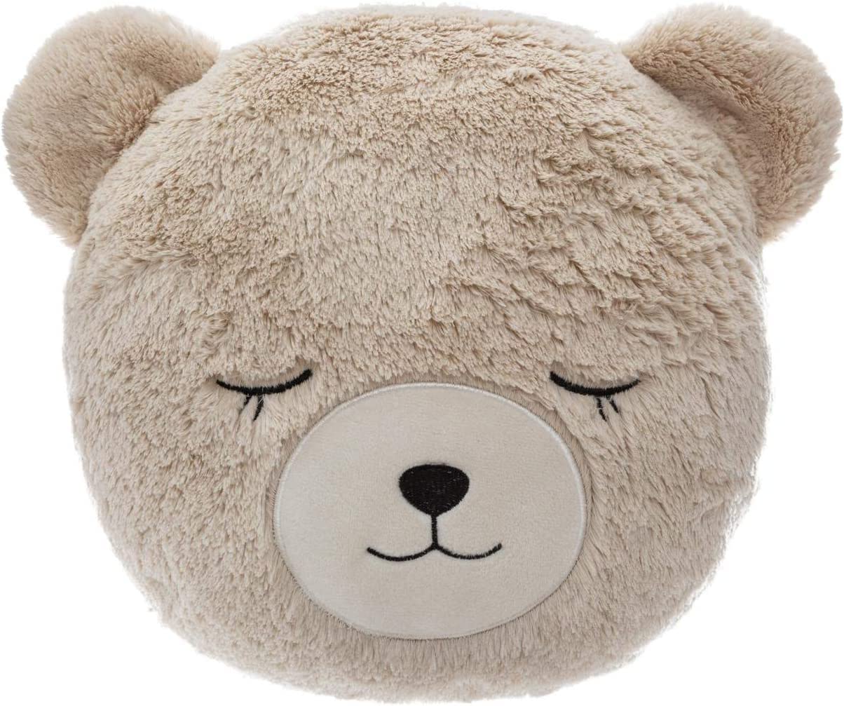 Pack : Fauteuil enfant ours beige + Coussin rond ours beige